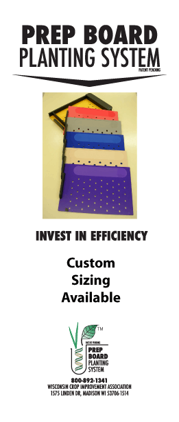 Prep Board Planting System Invest in efficiency Custom Sizing Available